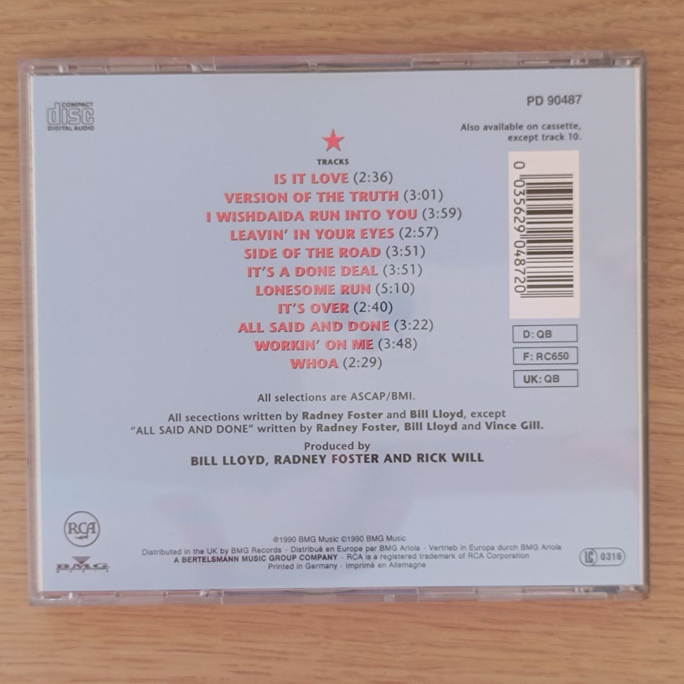 CD: Foster & Lloyd - Version Of The Truth CD  F9 – Usato da Sessa venduto da fraenklishop 1