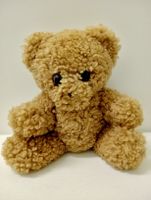 Teddybär 30cm mit Brummstimme, Glasaugen & 5-fach gegliedert