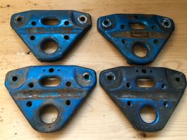 4x Blaue Gabelplatte Puch Maxi Gabel original