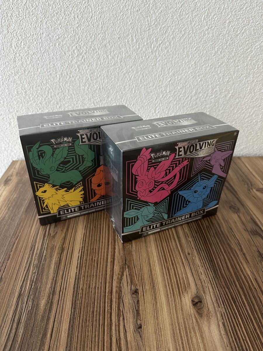 Pokémon Carte collezionabili: 2x Pokemon Evolving Skies Elite Trainer Box EN SEALED – Nuovo e nell'imballaggio originale da Muttenz venduto da wrizzler 2