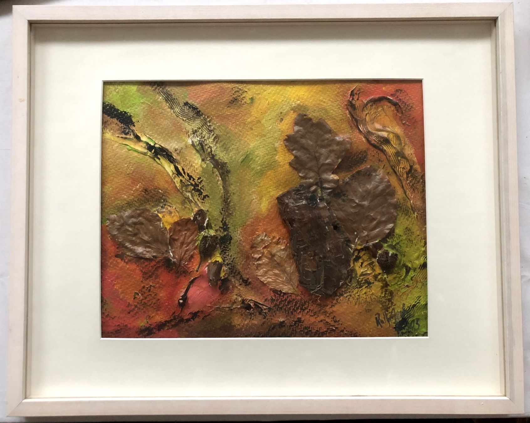 Dipinti: Collage auf Papier - "Spätherbst" - signiert und datiert – Usato da Schaffhausen venduto da durruti