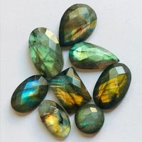 Cabochon Set L-5820– 8 Stück Labradorit facettiert 105 Karat