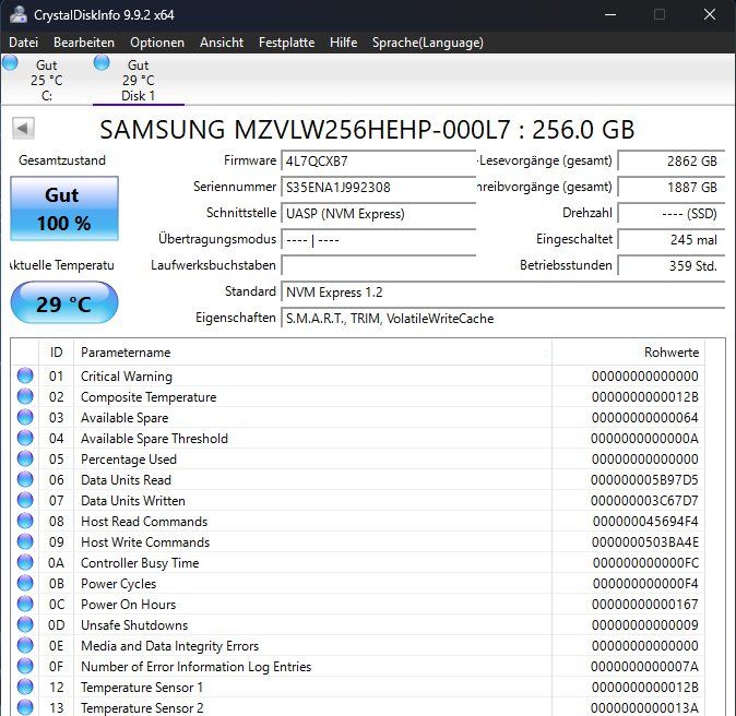 Samsung Dischi rigidi: Samsung NVMe SSD 256GB – Usato da Horw venduto da SIMPLYWING 1