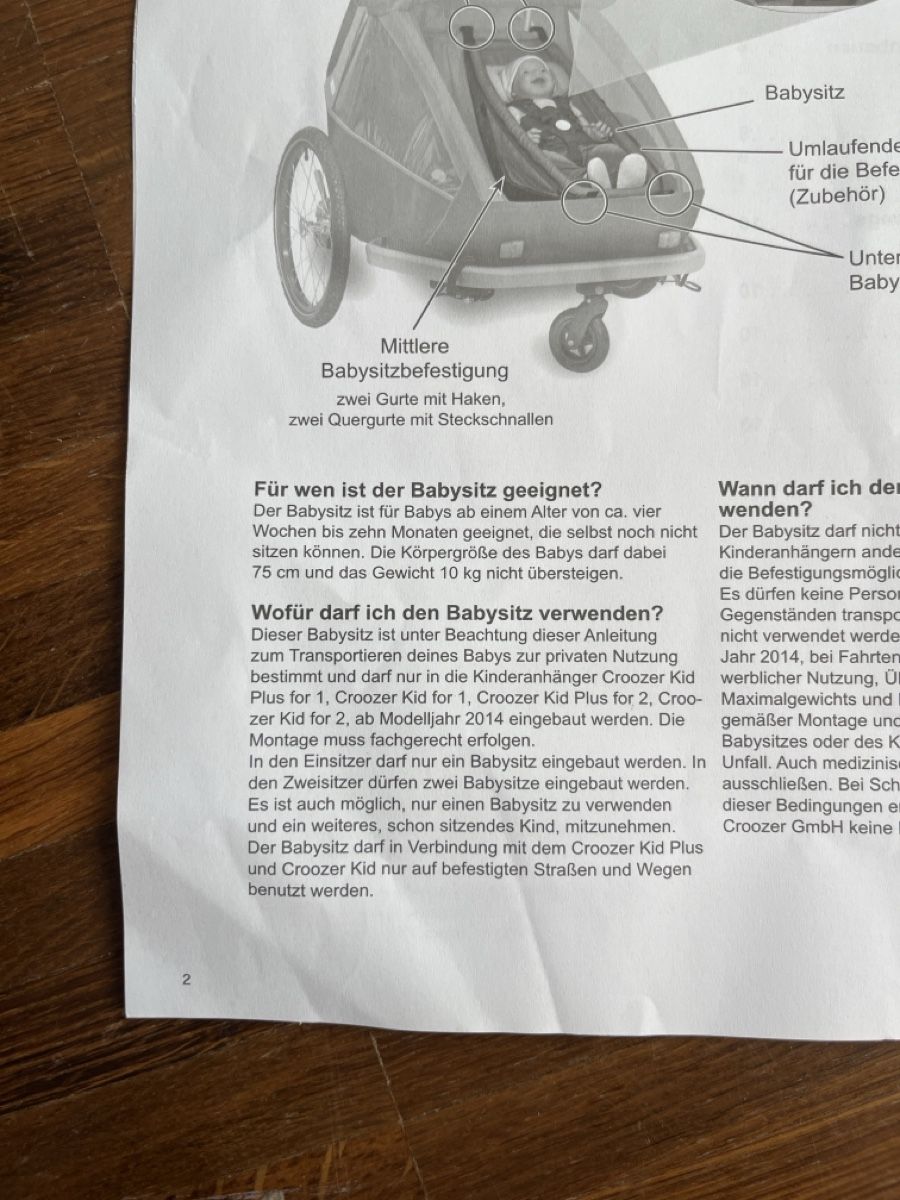Croozer Rimorchi: Hängematte Croozer – Usato da Basel venduto da sim_n6kj 2