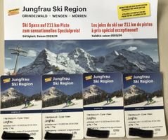Toppreis!! 4x Skipass für ganze Familie Jungfrau