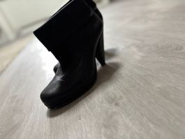 Schwarze Leder Stiefeletten c.o Copenhagen , Grösse 38 -