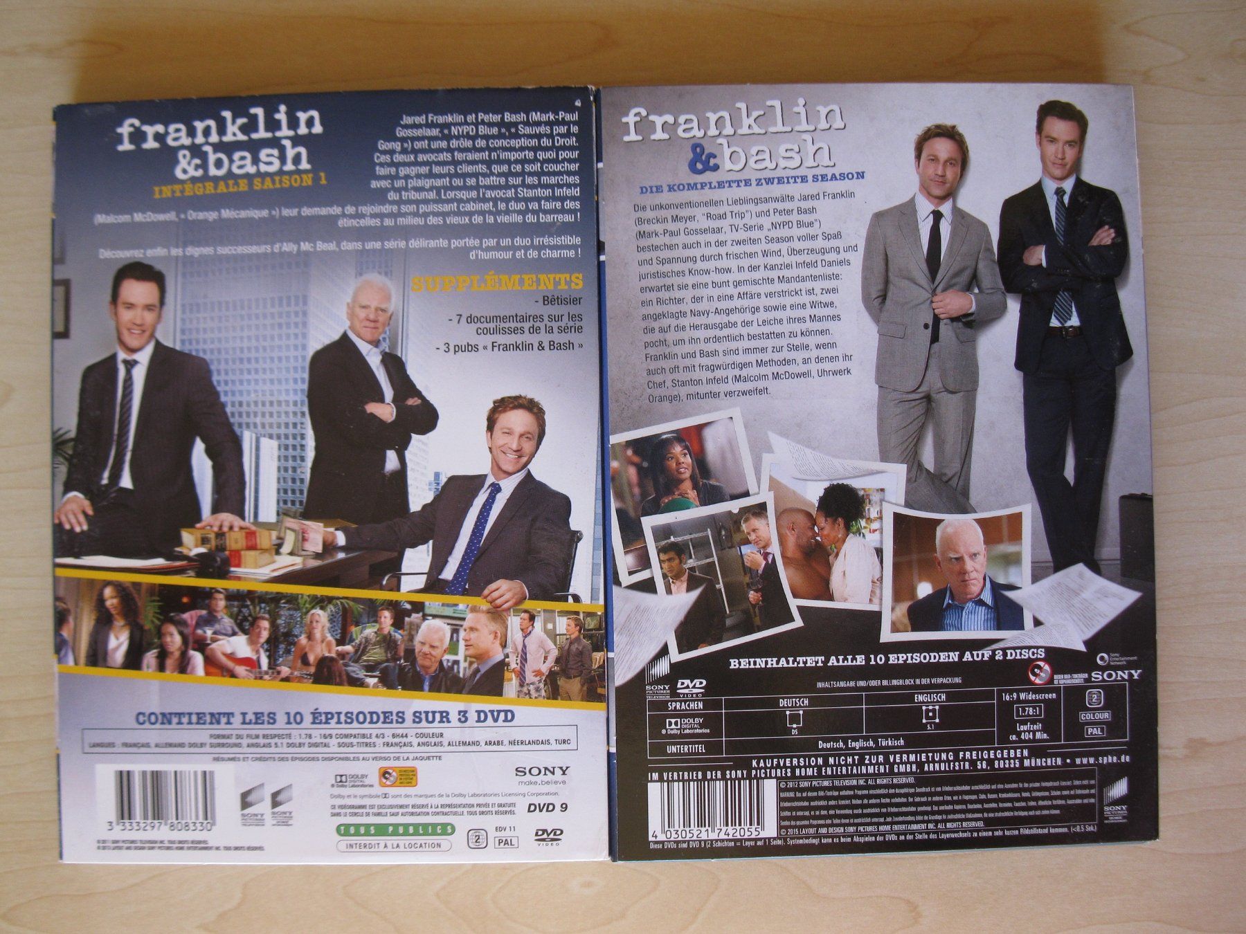Tutti i DVDs: DVD - Franklin & Bash, Anwaltserie - Staffeln 1 + 2 – Usato da St. Margarethen TG venduto da Schachmatt 1