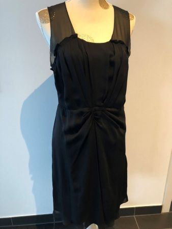 Robe en soie noire Michael Kors taille 38