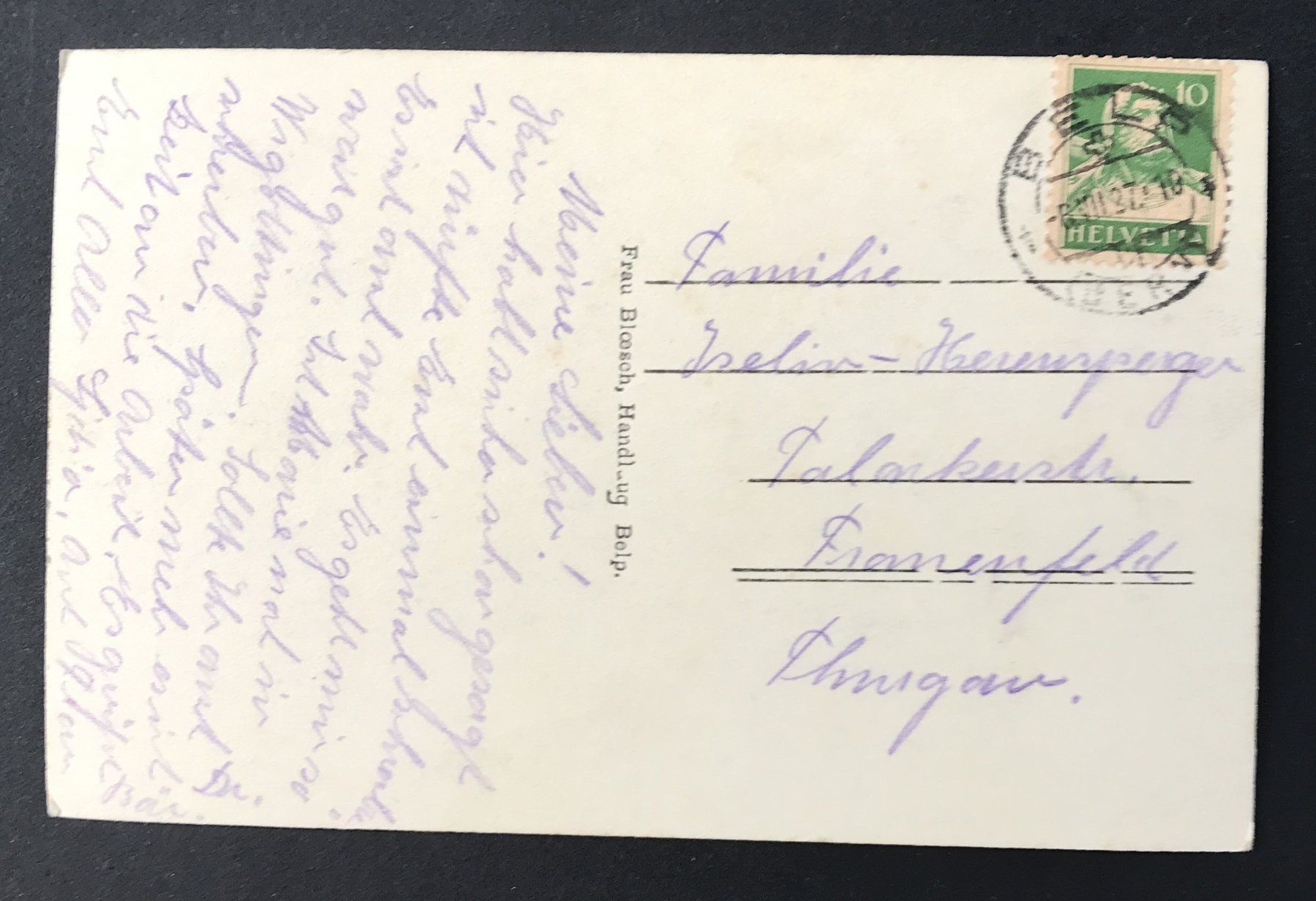 Cartoline postali: ANTIKE ANSICHTSKARTE KRANKENHAUS BELP – Usato da Ostermundigen venduto da wini63 1