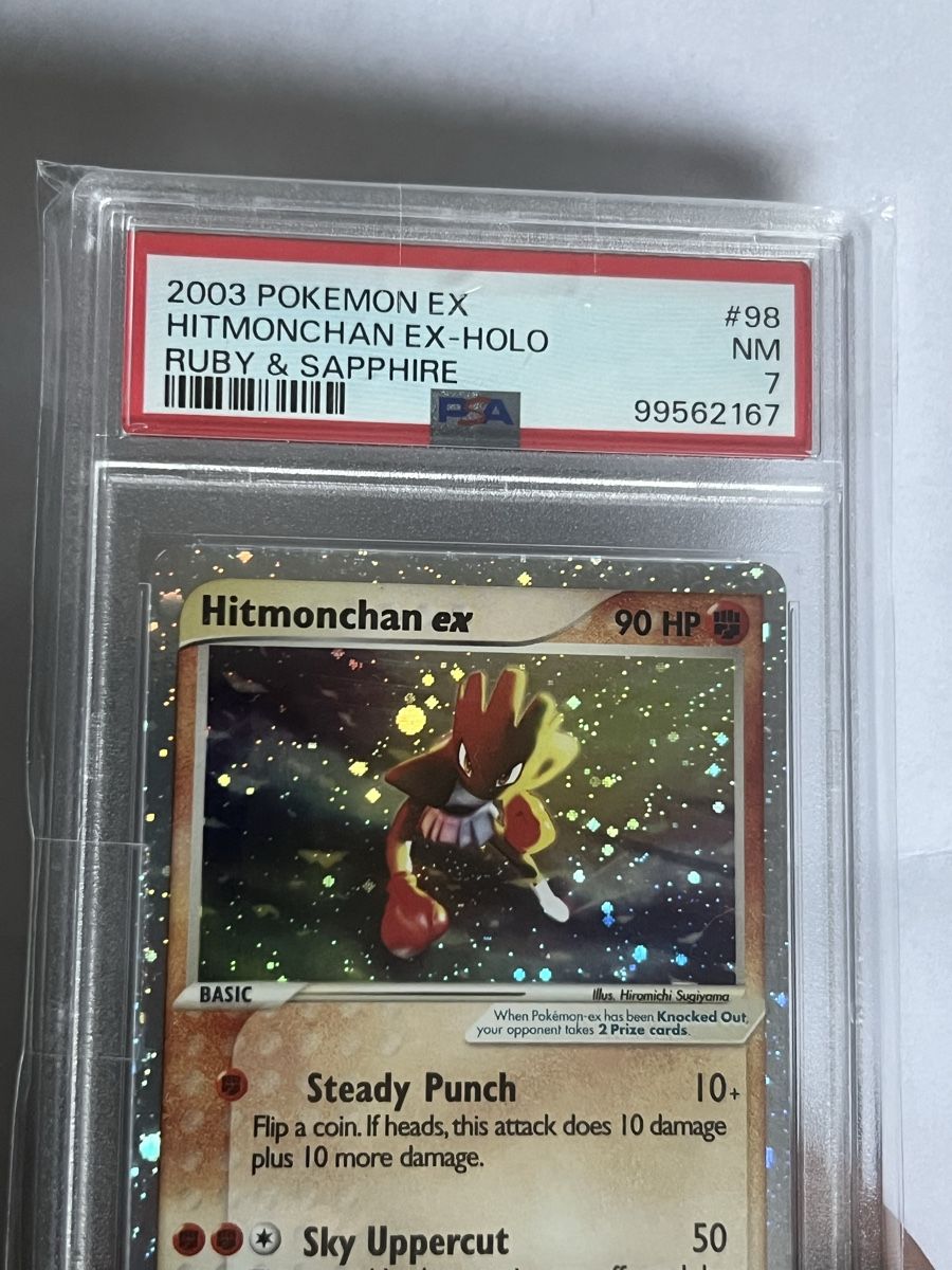 Pokémon Carte collezionabili: Pokémon Karte Hitmonchan ex Ruby & Saphire PSA 7 2006 – Usato da Almens venduto da dra_mql5