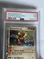 Pokémon Karte Hitmonchan ex Ruby & Saphire PSA 7 2006