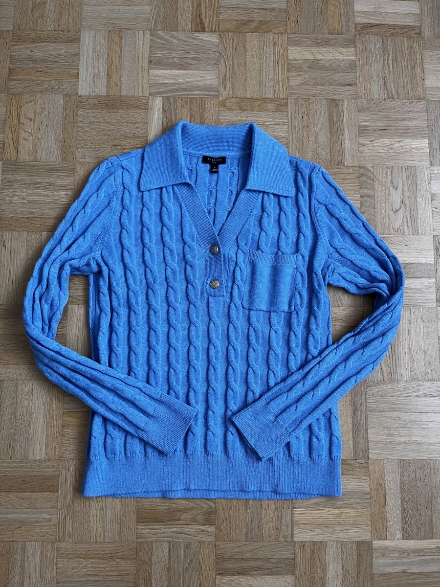 Pulls & Sweat-shirts: Damen Pullover Talbots Zopfmuster blau Gr. S – D'occasion à Zürich par Kleanthy 4