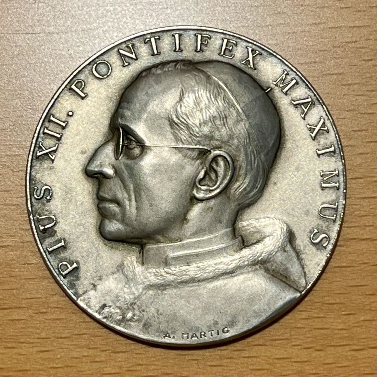 Medaglie: Médaille Pius XII Pontifex Maximus 1950 – Usato da Vuisternens-devant-Romont venduto da ribouldog 5