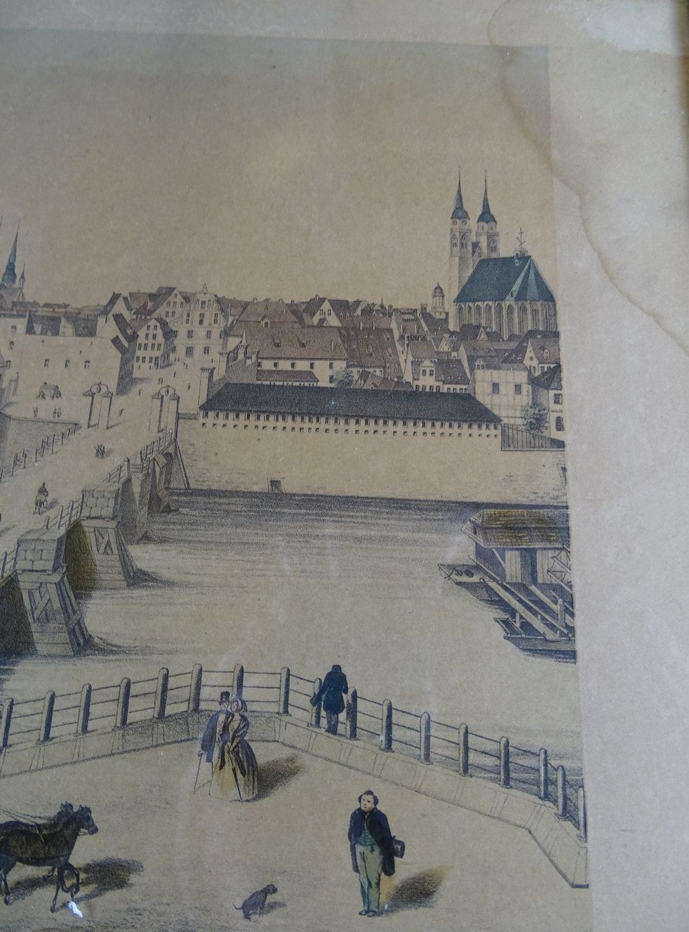 Incisioni: MAGDEBURG, LITHOGRAPHIE UM 1850 – Usato da Grüningen venduto da Kartensammler 4