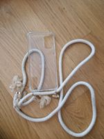 ETUI Handyhülle durchsichtig mit beiger Kordel Samsung S20