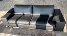 Sofa et deux fauteuils en cuir - Set - Canapé & 2 chairs