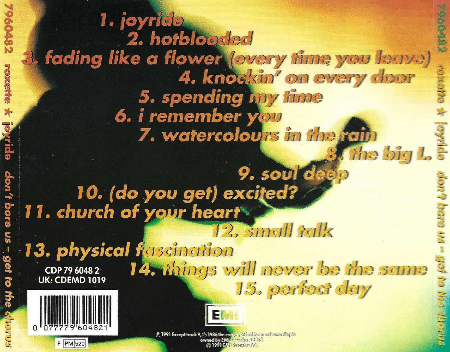 CDs: CD: ROXETTE - Joyride – Gebraucht aus Rotkreuz von groeli69 1