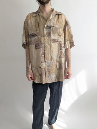 Seidenhemd Resort Gr. M/39/40 Top Zustand Vintage