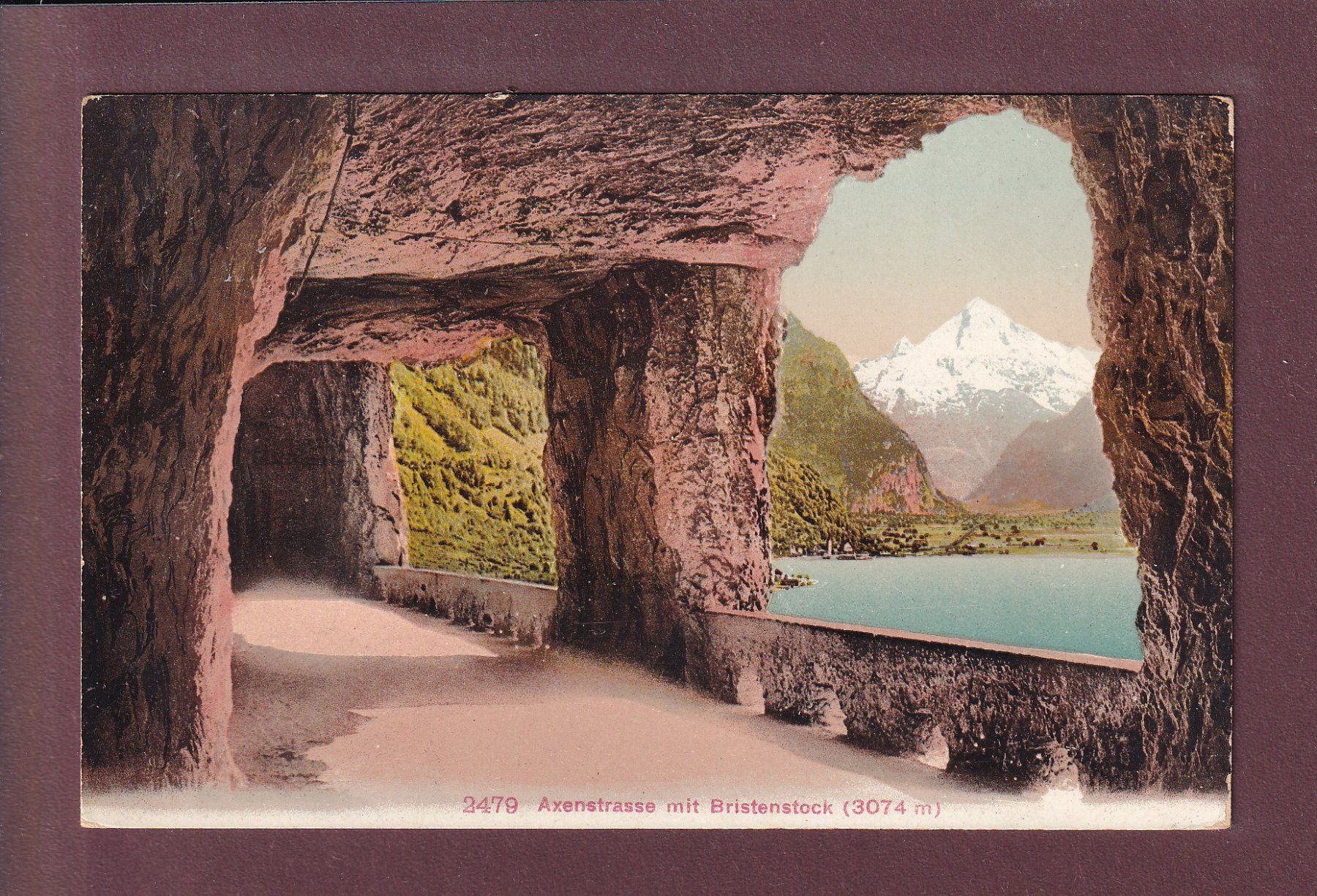 Ansichtskarten: AXENSTRASSE - Bristenstock - 1909 – Gebraucht aus Pully von nicecards