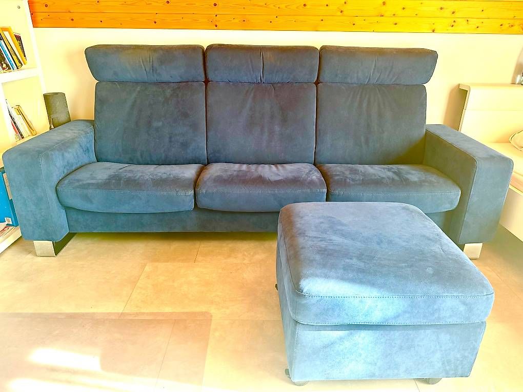 Stressless Divani: Stressless Sofa 3-Sitzer mit Hocker – Usato da Reinach AG venduto da mon_5vwg 4