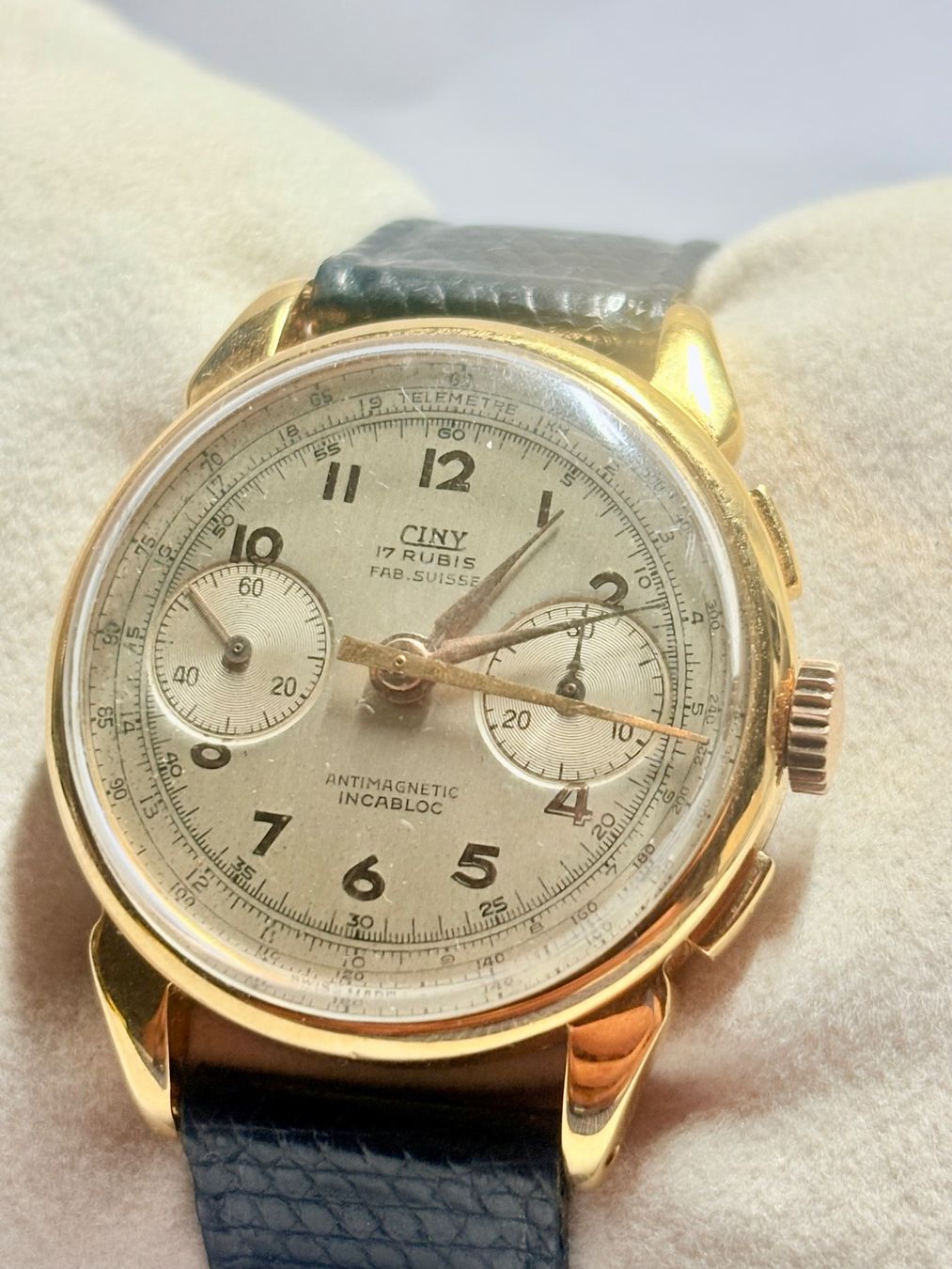 Swiss Uhren: Montre Ciny Chronographe 36.2mm Antimagnetique – Gebraucht aus Hallwil von Andreas.1955 3