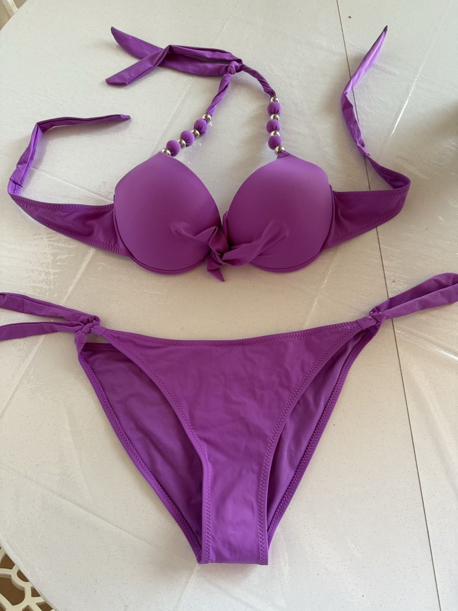Costumi da bagno & Bikini: Bikini violet, Taille XL Neuf – Nuovo e nell'imballaggio originale da Monthey venduto da meganoe
