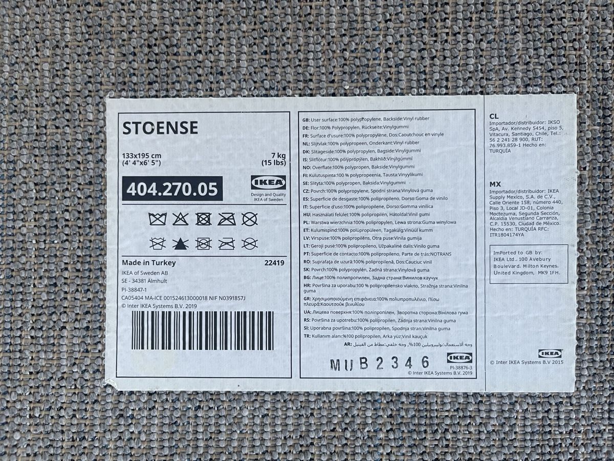 Ikea Tappeti: Ikea Stoense Teppich, hellgrau, 133x195cm, Gebraucht – Nuovo (secondo la descrizione) da Scherzingen venduto da BenLesch 1