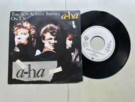 AHA A-HA tolle Single 80's Kult Hit The sun always differnt