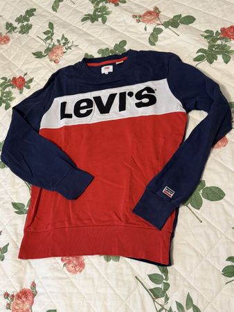 Levi's Sweatshirt blau rot weiss Grösse S gebraucht