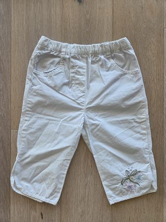 Sommerhose, Caprijeans weiss, Baby Club C&A, Gr. 92