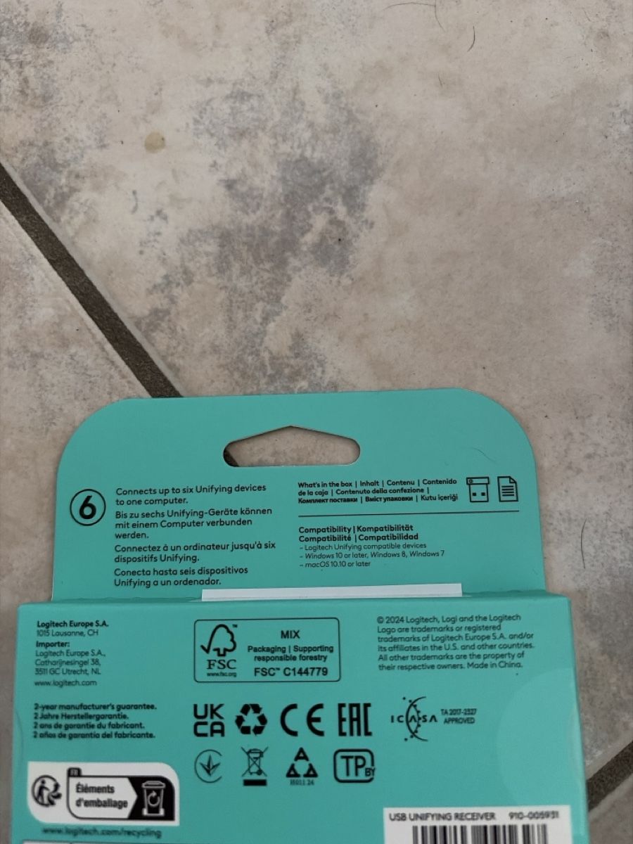 Logitech Unità & Adattatore: Logitech USB Unifying Receiver – neu/verpackt – Usato da Basel venduto da Bella-94 1