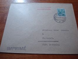Brief 1937, Sonder-o Rorschach, Kantonalbankplatz