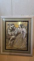 Gerahmtes Gemälde, Renaissance-Stil, Vintage 53.7cmx42cm