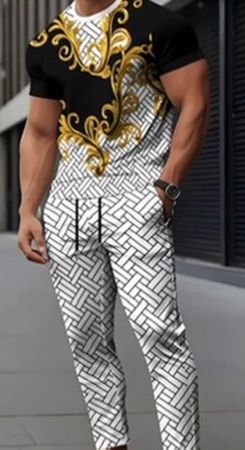 Komfort pur - wohlfühl und edler Hosen-2-Teiler, weiss, L/XL
