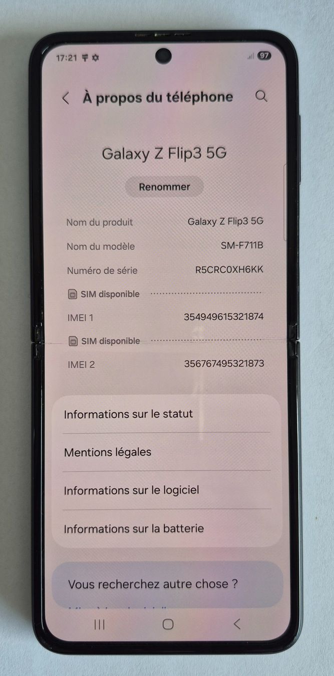 Samsung Telefoni cellulari / Smartphones: Samsung Galaxy Z Flip3 5G – Usato da Genève venduto da Osindefox 2