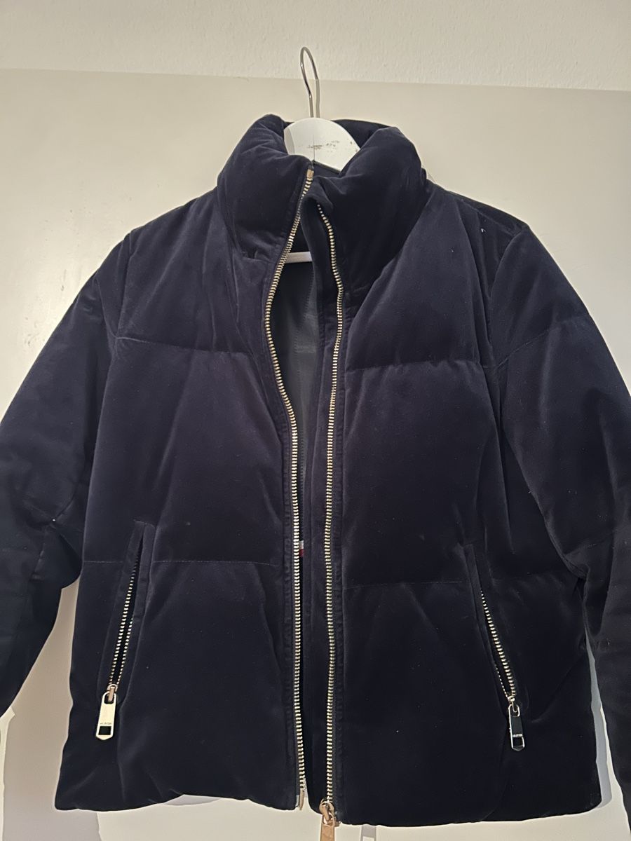 Tommy Hilfiger Giacche: Dunkelblaue Tommy Hilfiger Samt-Pufferjacke Gr. S – Usato da Wettingen venduto da sar_k7hg