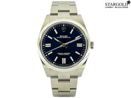 Rolex Oyster Perpetual Blau 41 - 124300