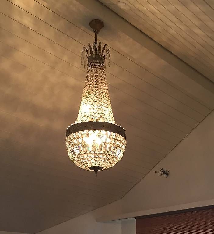 Lampadari & plafoniere: Antiker Kristall-Leuchter (ca. 90 cm) – Usato da Freienbach venduto da aktionen4u