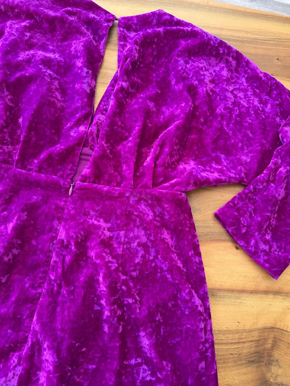 Sandro Kleider: SANDRO Traum mega Samtkleid, Fuchsia/Magenta Gr.  36 – Neu (gemäss Beschreibung) aus Meiringen von snahhanssnah 3