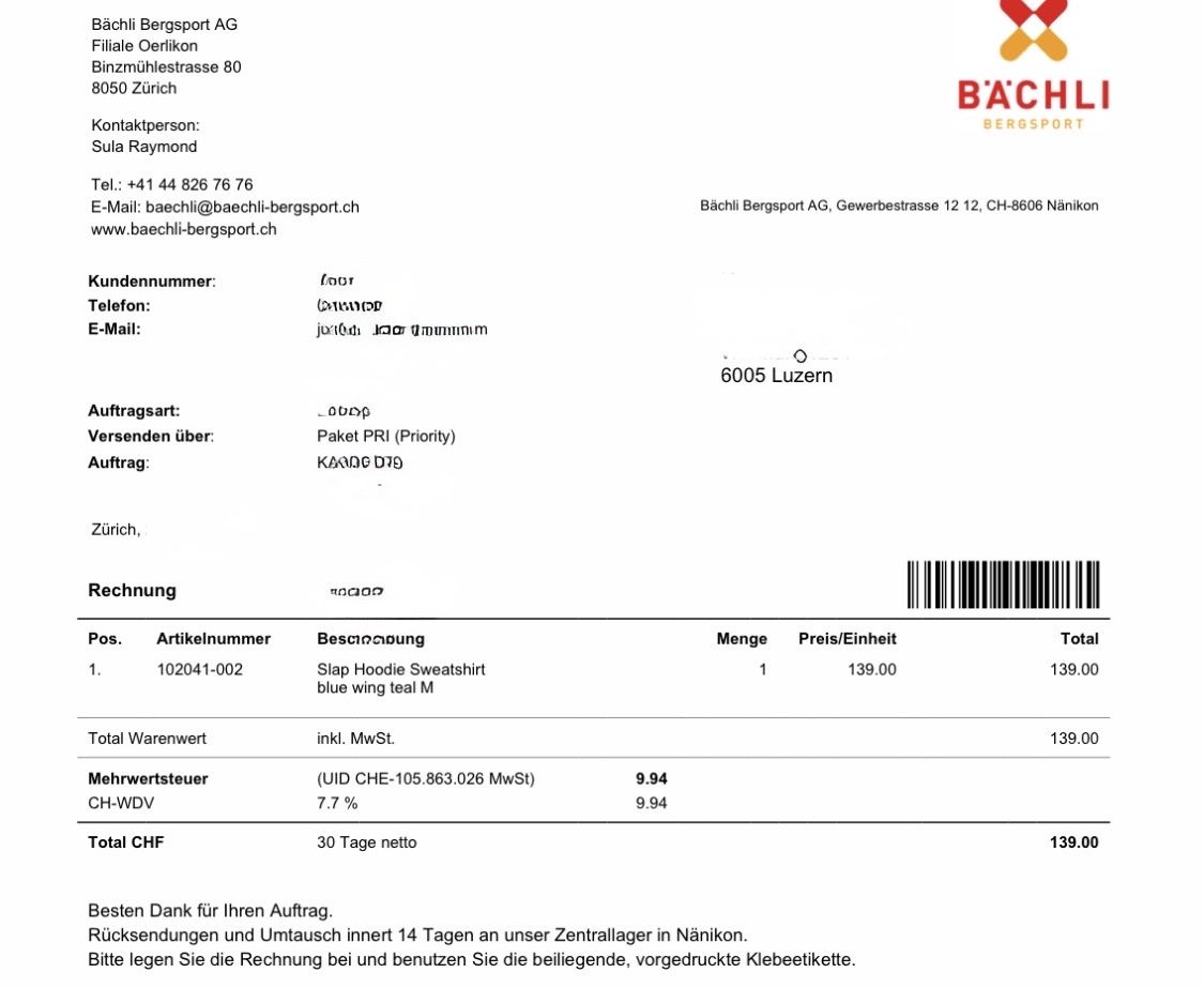 Maglioni & Felpe: Ternua Hoddie Grösse M, Hanf/Baumwolle – Usato da Luzern venduto da mar_x96f 1