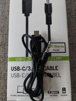 Hama jack 3,5 mm - USB type C 0.75 m, Jack 3,5 mm (AUX)