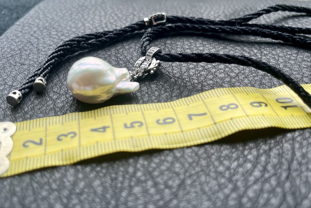 Perlen (unechte): Echte Perle, Anhänger und Kette, Silber, Neu! – Neu (gemäss Beschreibung) aus St. Gallen von reg_f8h8 1