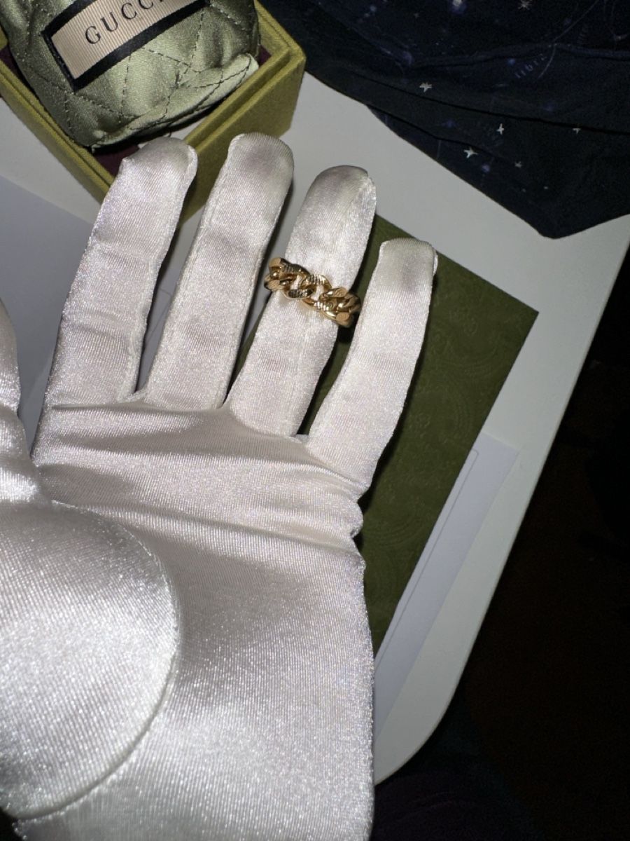 Bagues: Authentic Gucci Gold Interlocking G Chain Ring - Neu! – Neuf (Voir description) à Bern par pablito01 4