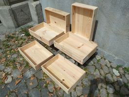 1 Stk. flache Weinkiste