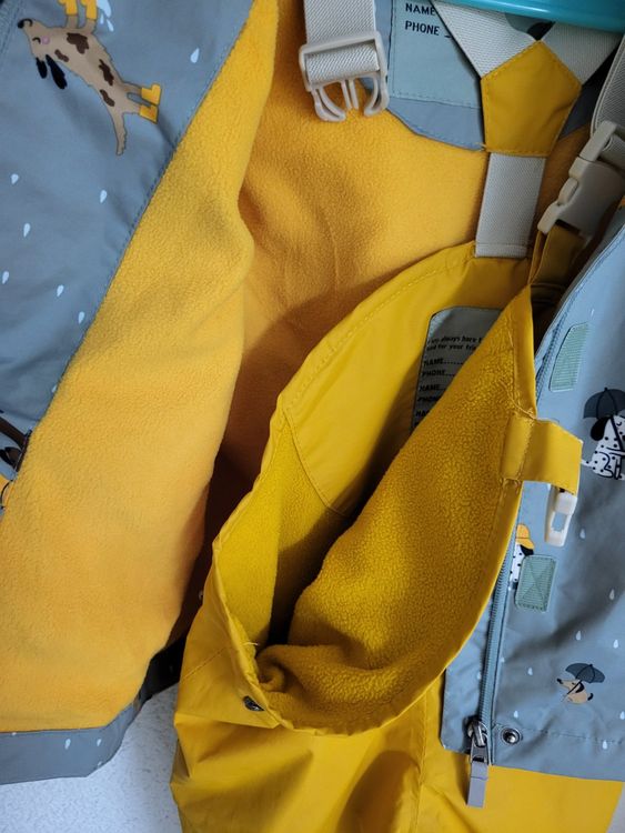 Set gefütterte Regenhose und -Jacke // Tchibo // 98/104