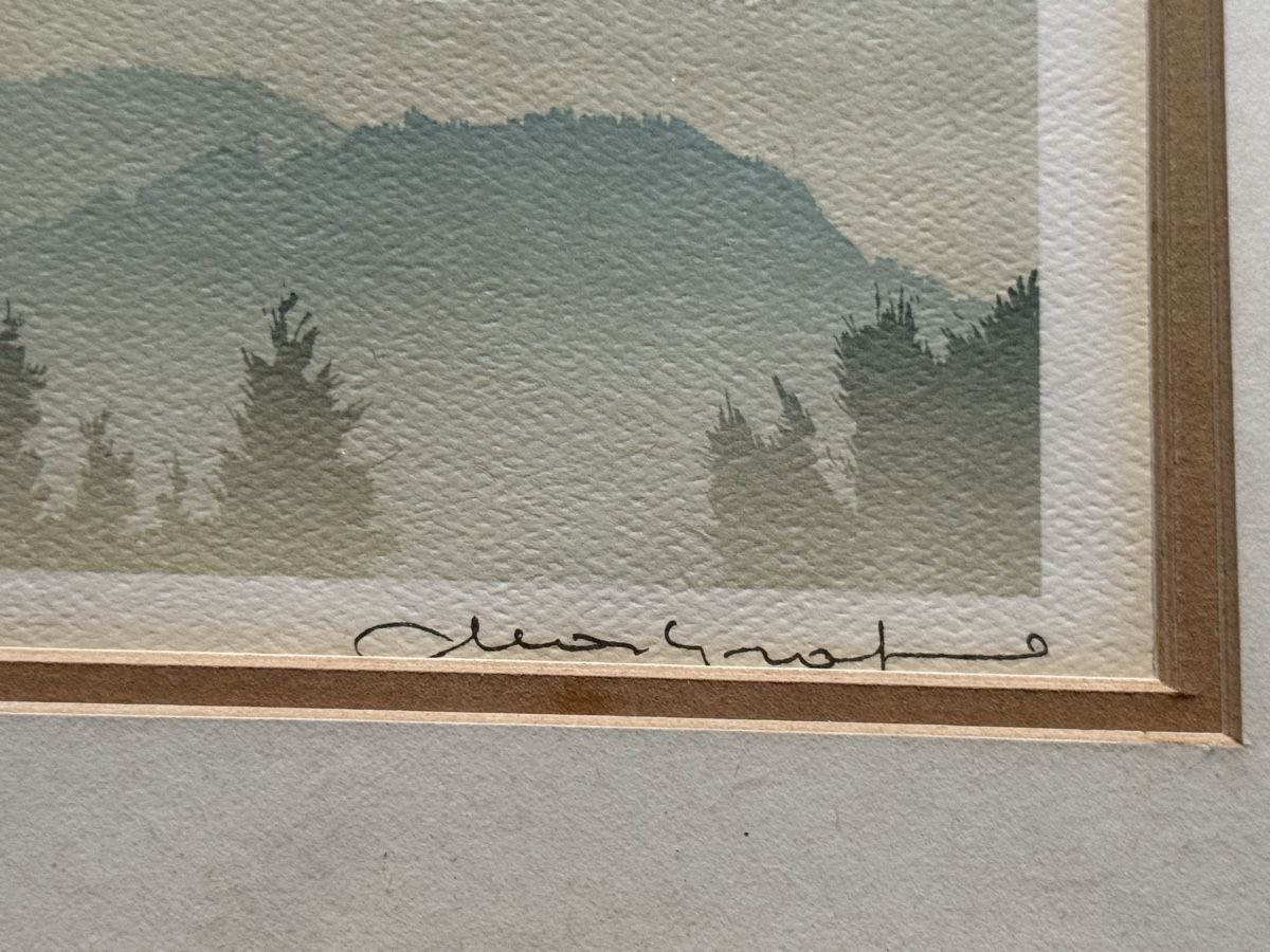 Grafica & Litografie: Lithographie PETER MARKGRAF Sunday Night – Usato da Konolfingen venduto da petzipetz 2