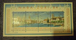 Briefmarkenblock NABA Züri 84 Helvetia