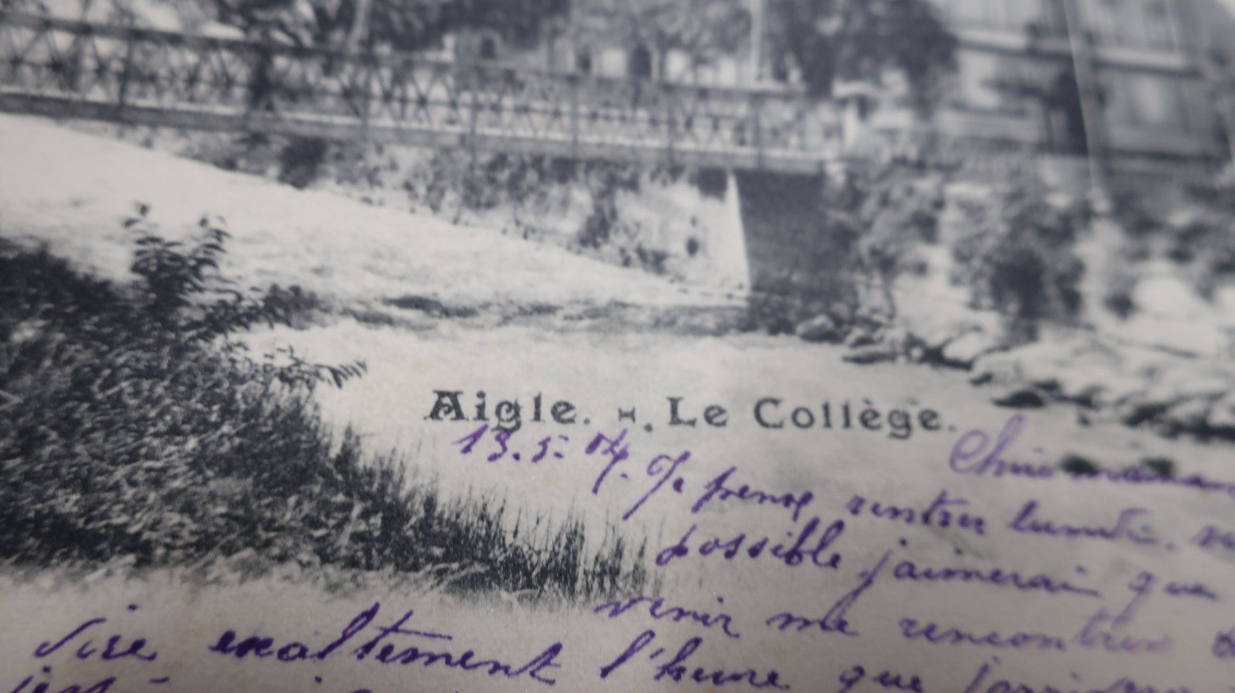 Cartoline postali: Aigle le Collège  1904 – Usato da Cormoret venduto da Pascalll2001 2