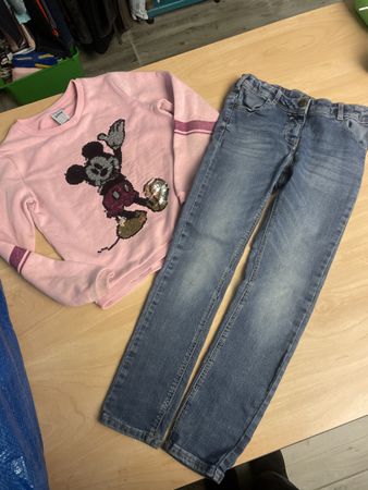 Süsses C&A Set Mickey Mouse Gr. 128