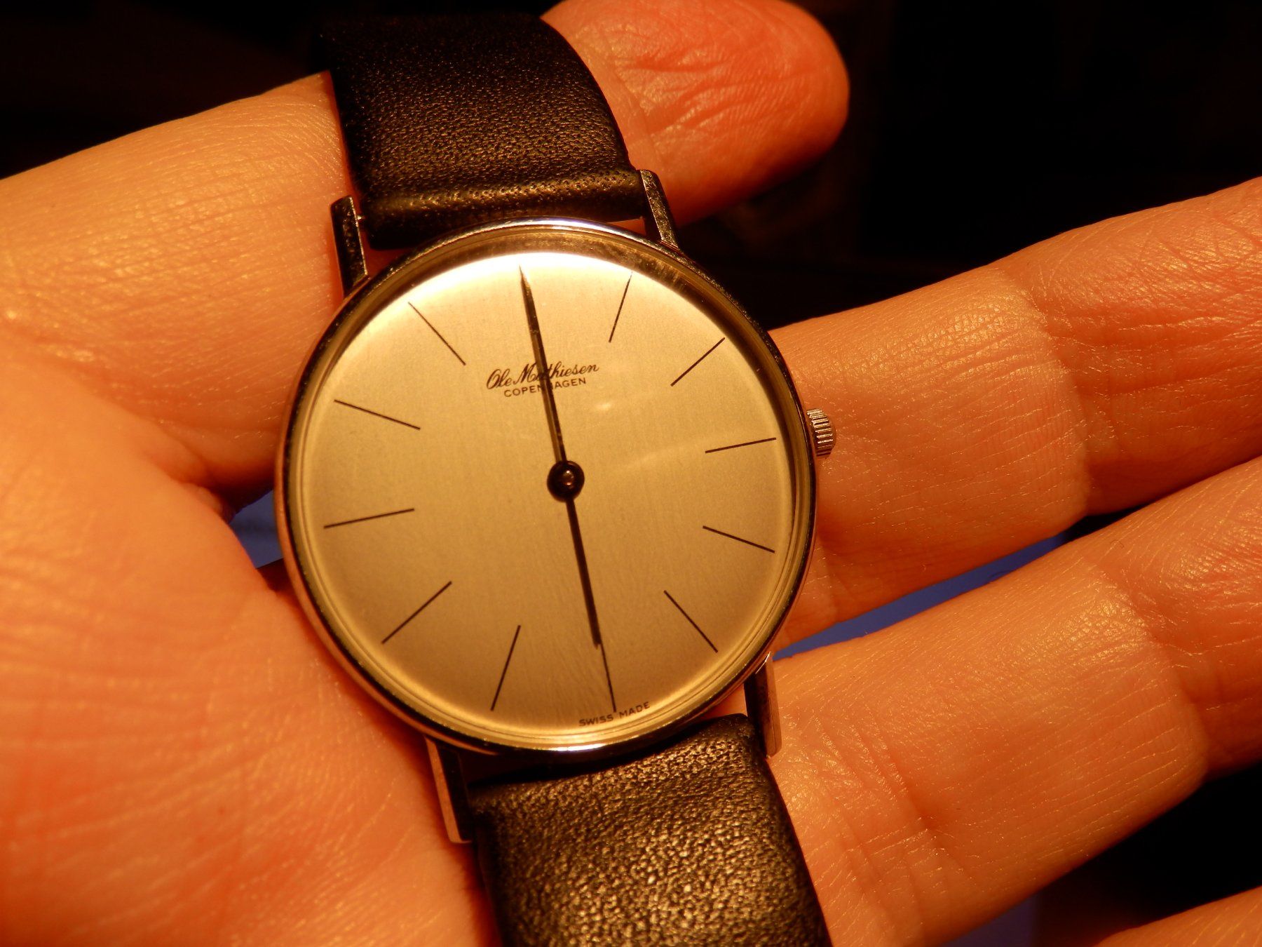 Uhren: Designeruhr Ole Mathiesen 1962 OM2...33 mm...Saphirglas... – Gebraucht aus Emmenbrücke von Schubi1